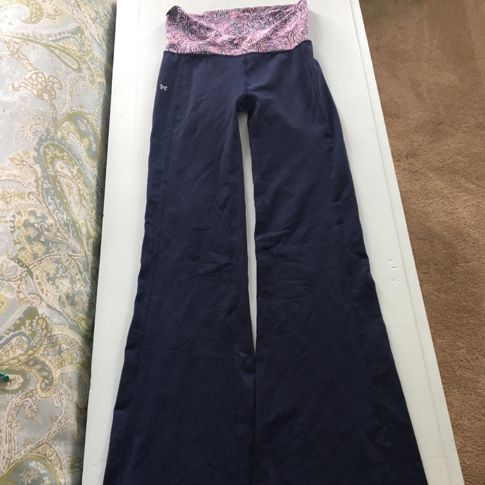Lilly Pulitzer XS Navy Workout athletic yoga pants